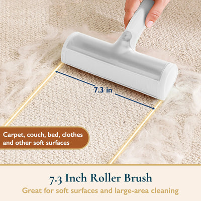 Pet Hair Remover - Pet Hair Roller & Detailer Set, Reusable Lint Roller 