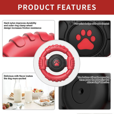 Extreme Tough Dog Chew Toys for Aggressive Chewers,Squeaky Toys 