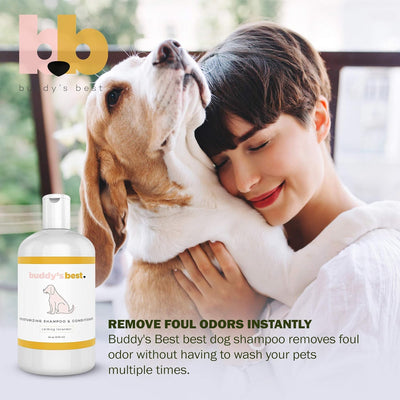 Calming Lavender Dog Shampoo for your Sensitive Canine - Skin-Friendly, Oatmeal Dog Shampoo and Conditioner for Dry and Sensitive Skin - Moisturizing Puppy Wash Shampoo, Calming Lavender Scent, 16Oz
