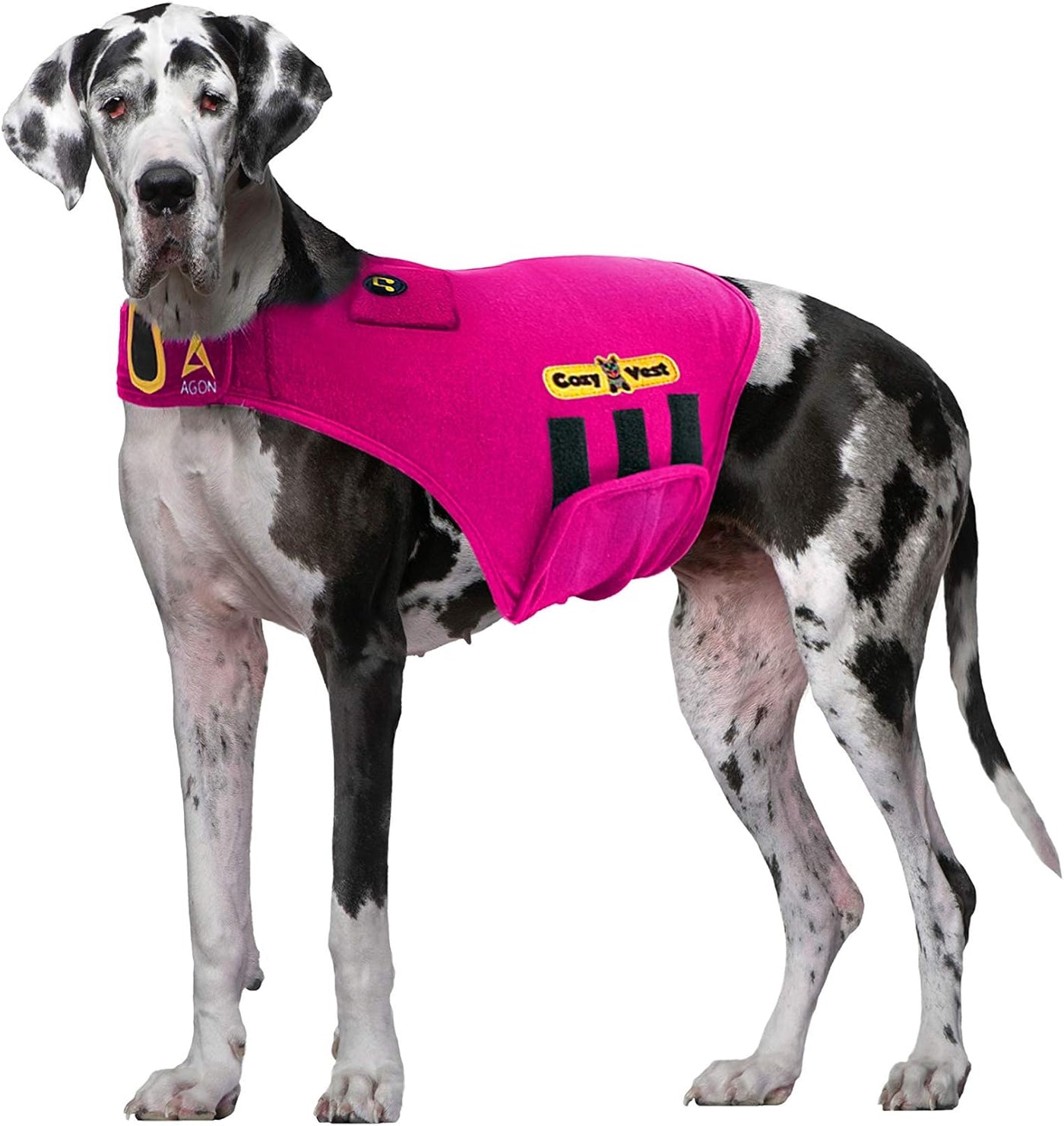 Cozyvest® Dog Anxiety Vest 3-In-1 Music & Aromatherapy Shirt, Relaxing Sound & Essential Oil Scent Jacket, Fireworks Thunder Separation & Thunderstorm Canine Stress Relief Coat (Gray, XL [65-110 Lbs])