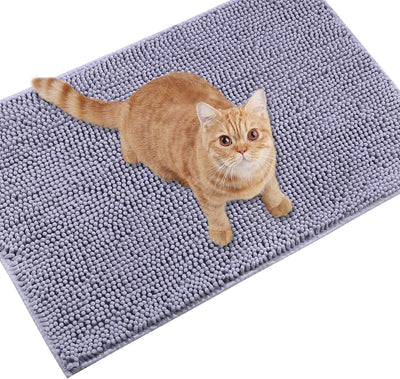 VIVAGLORY Cat Litter Mat, Litter Trapping Mat, 31"× 20" Machine Washable