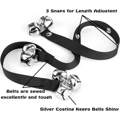 Puppy Bells Dog Doorbells for Door Knob/Potty/Go Outside-Dog Bells for Puppies Dogs Doggy Doggie Pooch Pet Cat for Dog Lovers- Quality-3 Snaps for Length Adjustment