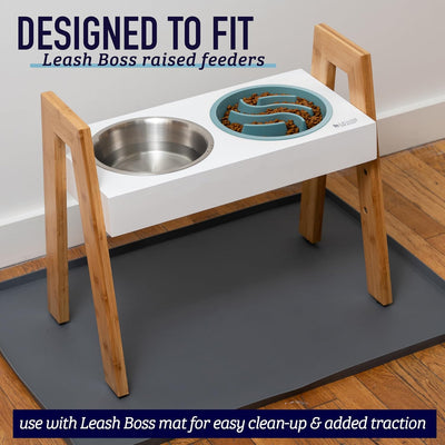 Leash Boss Puzzle Slow Feeder Dog Bowl, 2-Cup Maze, 7.5-8 Inch Opening for Large, Medium & Small Breeds - Puppy Feeder