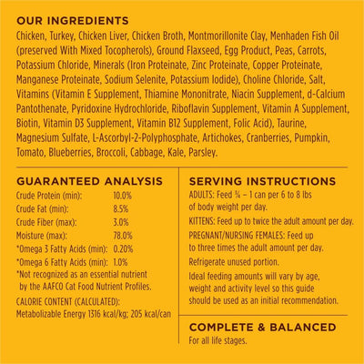 (Pack of 12)Original Grain Free Real Chicken Recipe Natural Wet Canned Cat Food, 5.5 Ounce (Pack of 12)