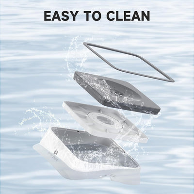 ELS PET No Spill Slow Water Feeder - Large Capacity 70Oz/2L (Grey)