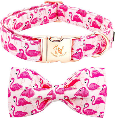 Elegant Little Tail Christmas Dog Collar, Pet Collar Soft with Comfy Bowtie Dog Collar Holiday Adjustable Pet Gift Collars for Small Medium Large Dogs