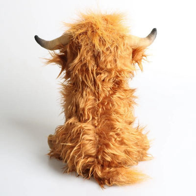 25Cm Simulated Scottish Highland Cow Plush Toy 