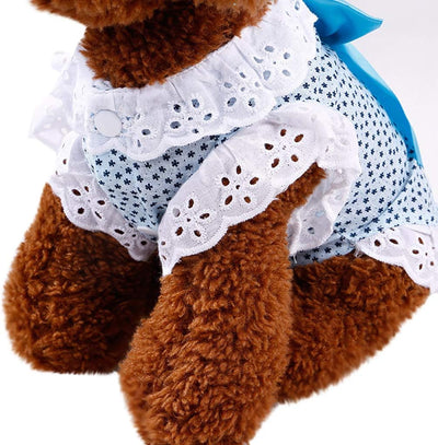 Girl Dog Pet Dress Cute Lace Skirt Dresses for Girl Cat Puppy Doggie Clothing for Party Costumes