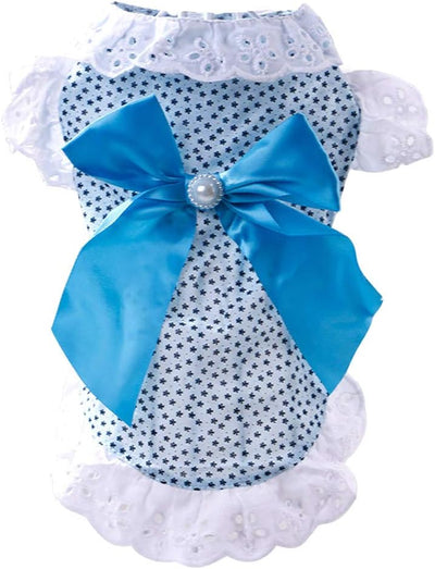 Girl Dog Pet Dress Cute Lace Skirt Dresses for Girl Cat Puppy Doggie Clothing for Party Costumes