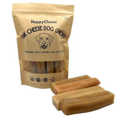 Happychews Extra Large Yak Cheese Dog Chews Dogs under 70Lbs