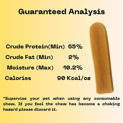 Happychews Extra Large Yak Cheese Dog Chews Dogs under 70Lbs