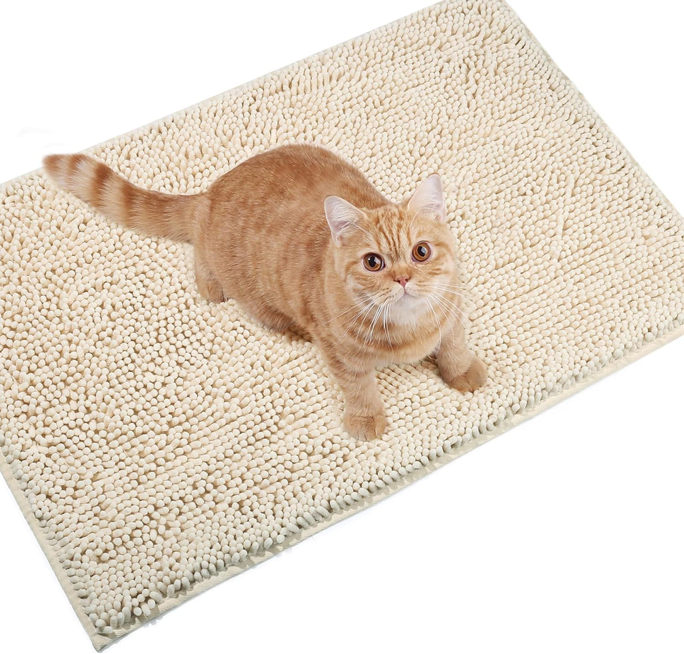 VIVAGLORY Cat Litter Mat, Litter Trapping Mat, 31"× 20" Machine Washable