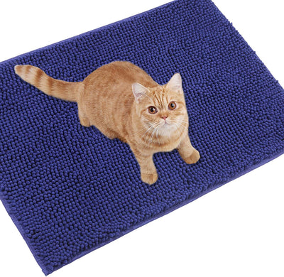VIVAGLORY Cat Litter Mat, Litter Trapping Mat, 31"× 20" Machine Washable