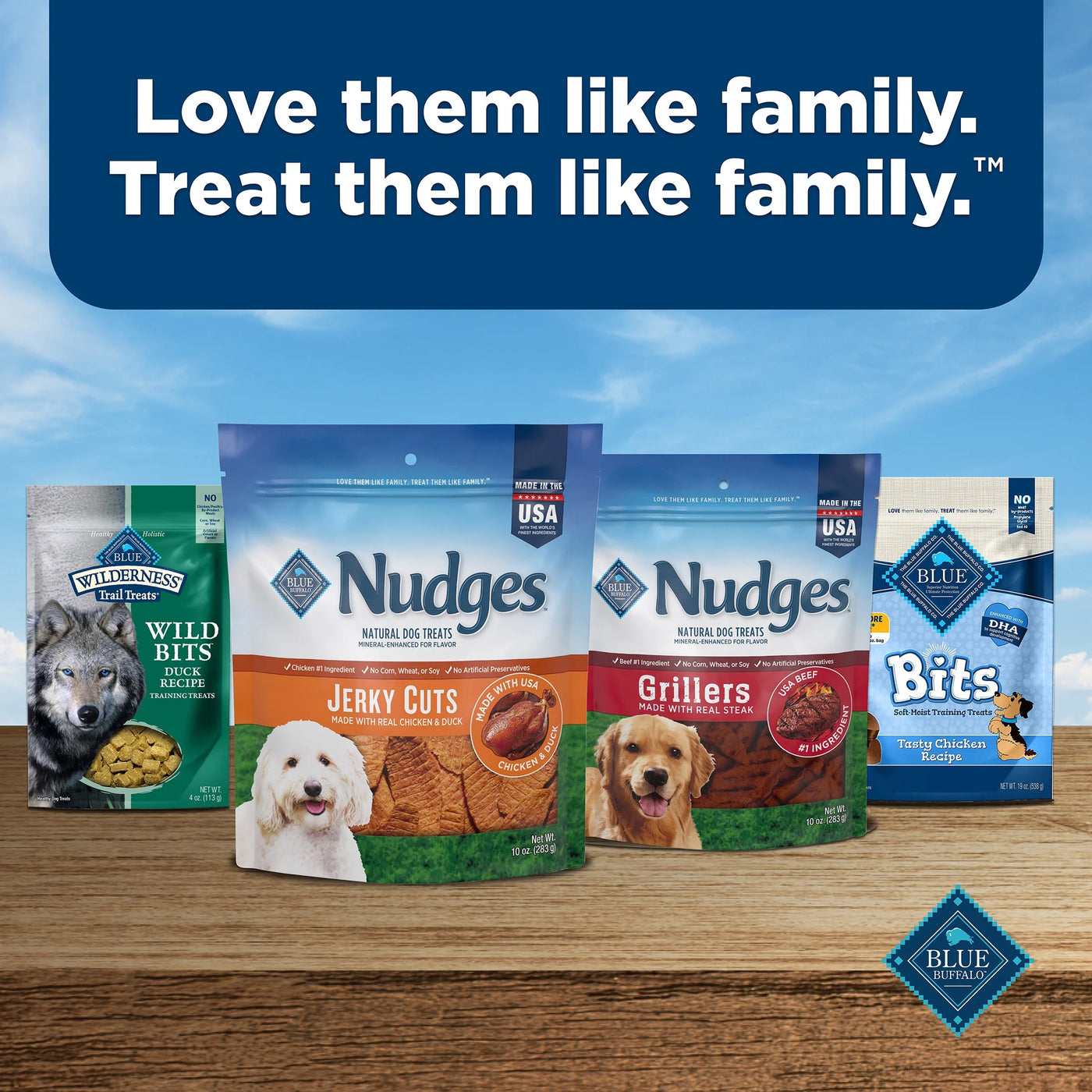 Nudges Jerky Cuts Dog Treats Made with Real Chicken & Duck, 8-Oz. Bag