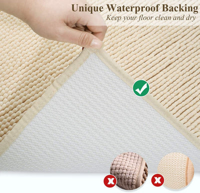 VIVAGLORY Cat Litter Mat, Litter Trapping Mat, 31"× 20" Machine Washable