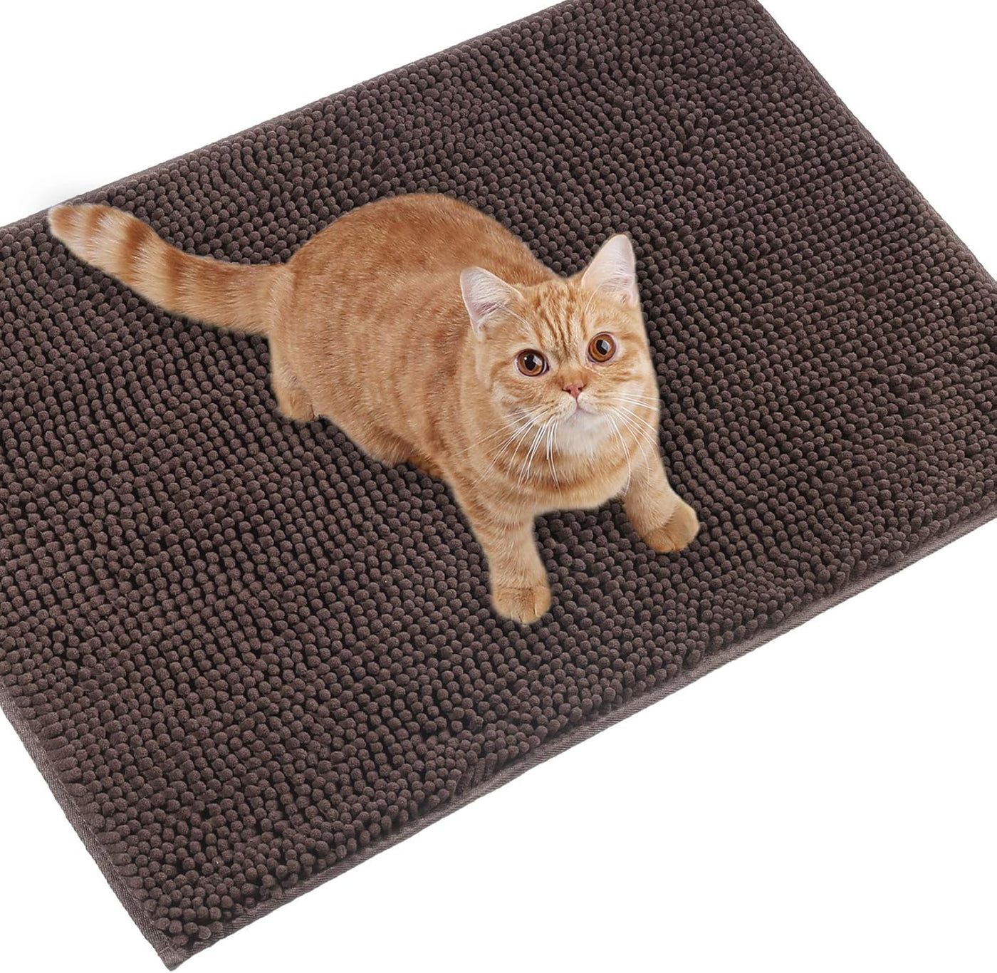 VIVAGLORY Cat Litter Mat, Litter Trapping Mat, 31"× 20" Machine Washable