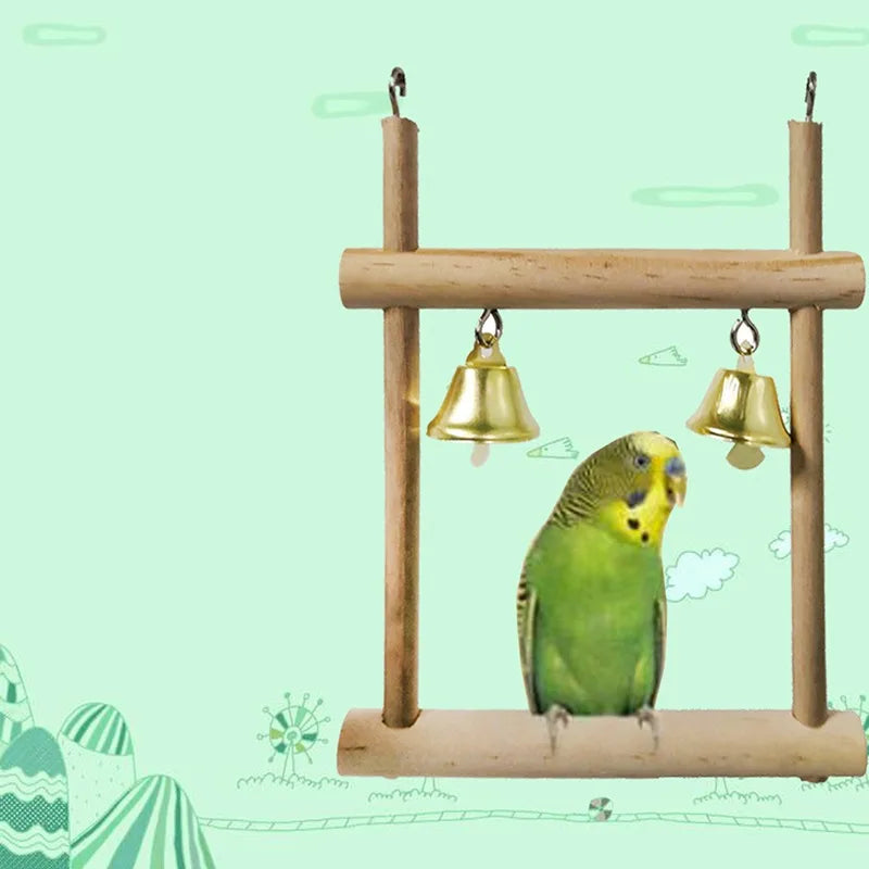 8PCS Set Combination Parrot/Birds Wood Toys and Enrichment