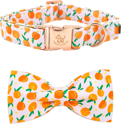 Elegant Little Tail Christmas Dog Collar, Pet Collar Soft with Comfy Bowtie Dog Collar Holiday Adjustable Pet Gift Collars for Small Medium Large Dogs