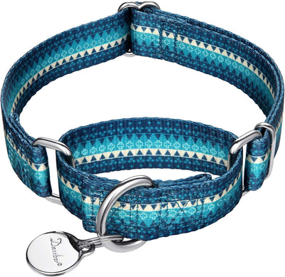 Martingale Collar Dog Collar No Pull Pet Collar Heavy Duty Dog Collar Medium and Large Dogs (Large, Turquoise)