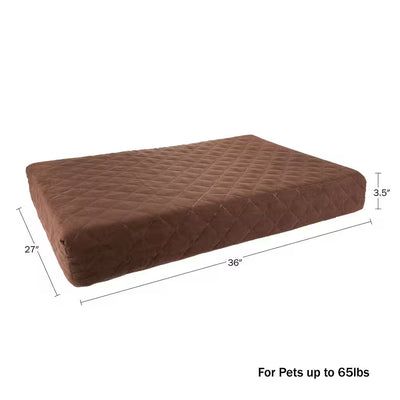 Large Chocolate Waterproof Pet Bed