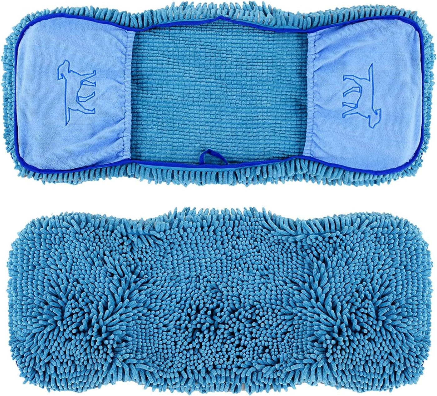 Quick Dry Towel for Dogs | Ultra Absorbent | Extra Large 35X15 Size for All Breeds | Comfortable Hand Pockets 