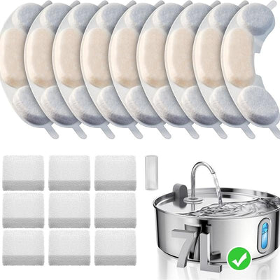 Dog Water Fountain for Large Dogs 7L/236Oz Stainless Steel Multi-Filtration Pet Fountain with Ultra-Quiet Pump