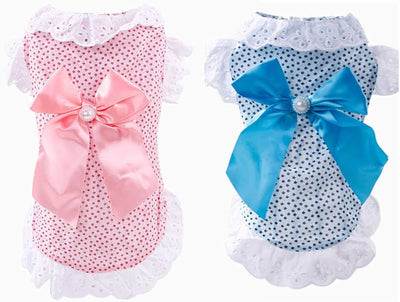 Girl Dog Pet Dress Cute Lace Skirt Dresses for Girl Cat Puppy Doggie Clothing for Party Costumes