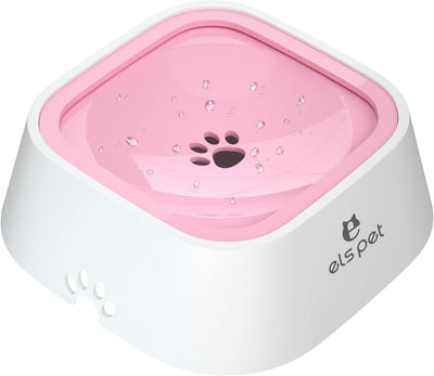 ELS PET No Spill Slow Water Feeder - Large Capacity 70Oz/2L (Grey)
