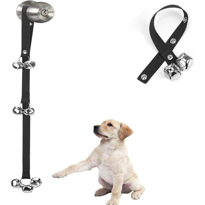Puppy Bells Dog Doorbells for Door Knob/Potty/Go Outside-Dog Bells for Puppies Dogs Doggy Doggie Pooch Pet Cat for Dog Lovers- Quality-3 Snaps for Length Adjustment