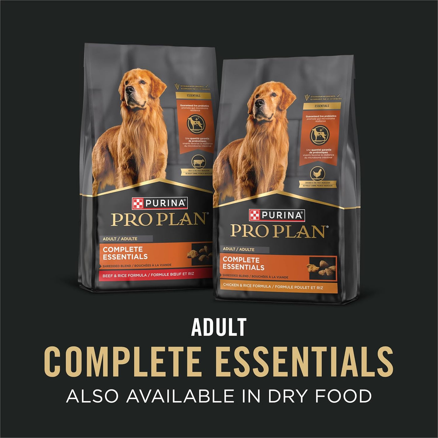 Complete Essentials, Beef and Vegetables Entree in Wet Dog Food with Gravy - (Pack of 12) 13 Oz. Cans