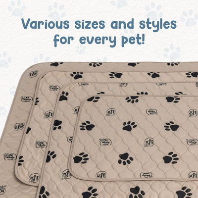 (2 Pack)Reusable Dog Pee Pads, Washable Waterproof Mats for Potty Training 16.5X19.5 Inch, 2 Pack