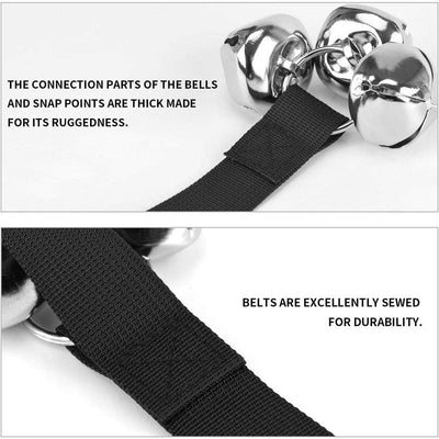 Puppy Bells Dog Doorbells for Door Knob/Potty/Go Outside-Dog Bells for Puppies Dogs Doggy Doggie Pooch Pet Cat for Dog Lovers- Quality-3 Snaps for Length Adjustment