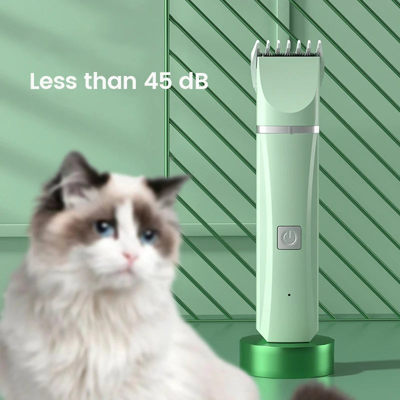 4 in 1 Electric Pet Hair Trimmer Grooming Clippers Nail Trimmer and Grinder Rechargeable Haircut Machine 