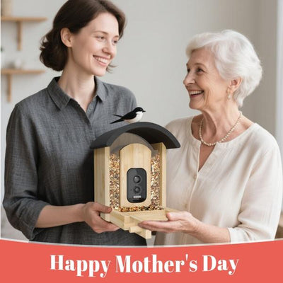 Bird Feeder with Camera Smart Bird Feeder for Outdoors  4MP HD Night Vision Camera 