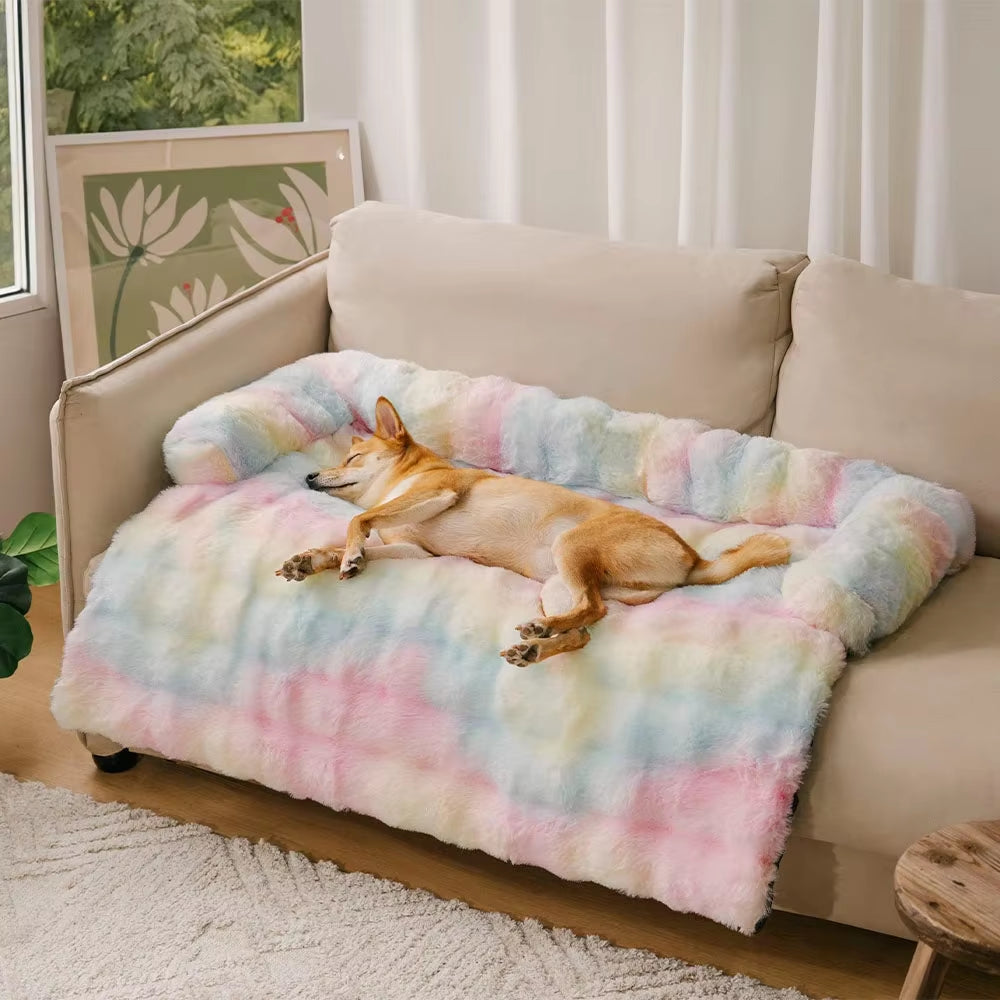 Luxury Plush Dog Bed & Couch Protector