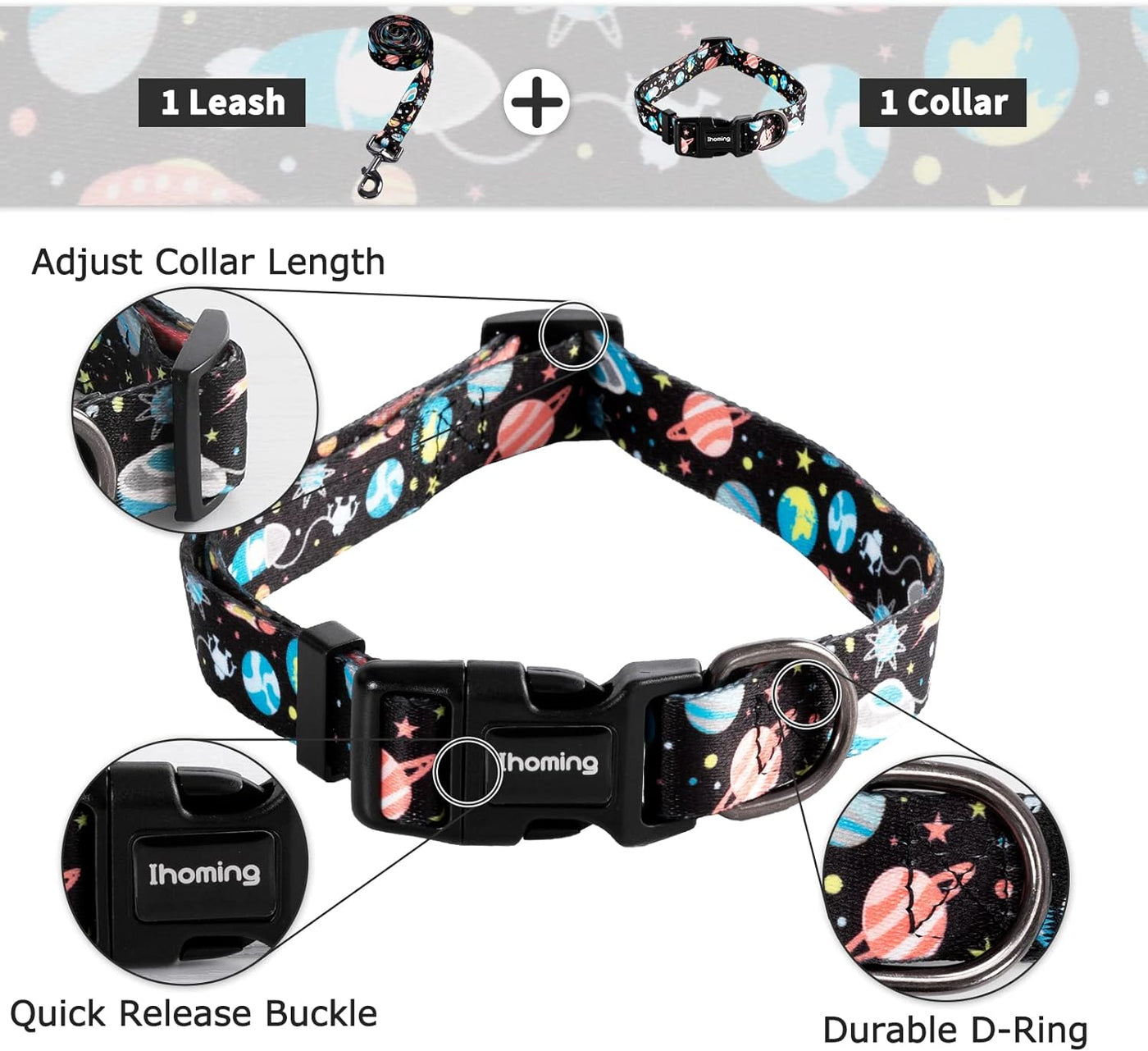 Dog Collar and Leash Set