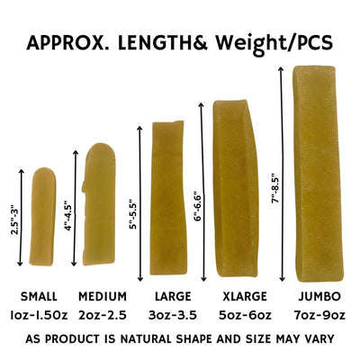 Happychews Extra Large Yak Cheese Dog Chews Dogs under 70Lbs