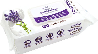 Best Pet Supplies Pet Wipes for Dogs - Dog Wipes Cleaning Deodorizing, for Coats, Ears, Paws - Moisturizing, Coconut, 100 Count