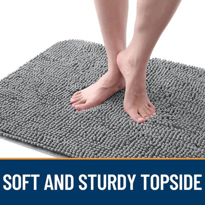 Dog Door Mat for Muddy Paws 30X20, Absorbs Moisture and Dirt (Grey)