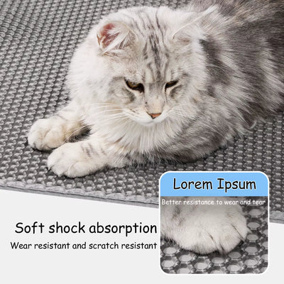 60CMX90CM Cat Litter Mat Waterproof Double Layer Pet Litter Box Mat 