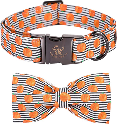 Elegant Little Tail Christmas Dog Collar, Pet Collar Soft with Comfy Bowtie Dog Collar Holiday Adjustable Pet Gift Collars for Small Medium Large Dogs