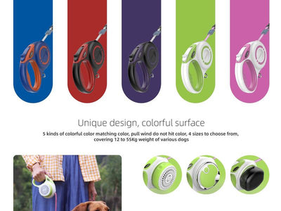 Dogness Retractable Dog Leash 5M Super-Strength Nylon 