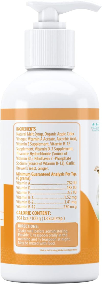 Health Extension Stress Relief Supplement for Dogs, 8Oz - Appetite & Energy Boost, Prevents Hypoglycemia, Enriched with Vitamin B