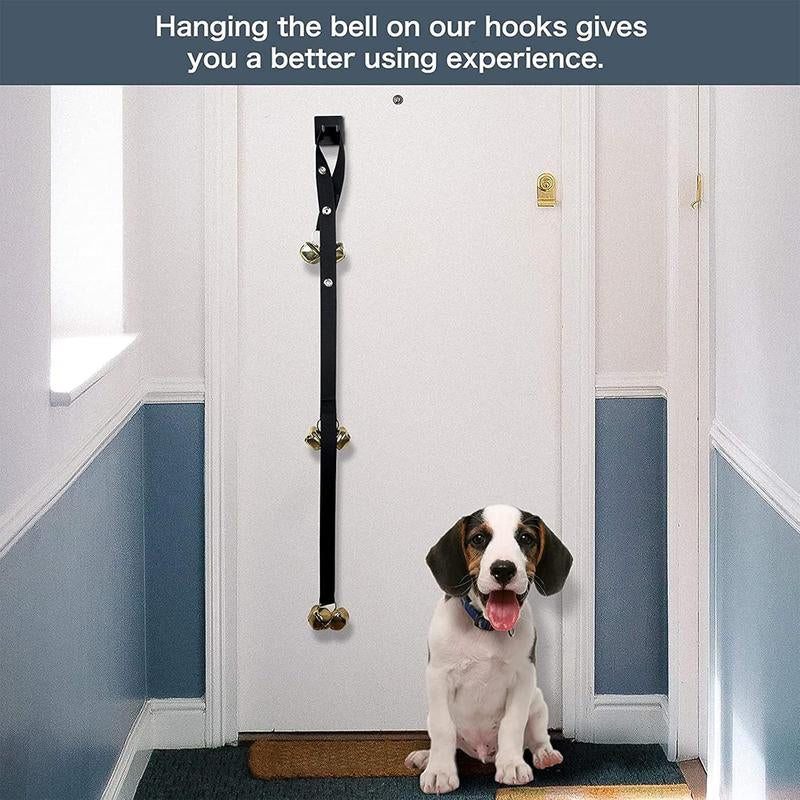Puppy Bells Dog Doorbells for Door Knob/Potty/Go Outside-Dog Bells for Puppies Dogs Doggy Doggie Pooch Pet Cat for Dog Lovers- Quality-3 Snaps for Length Adjustment