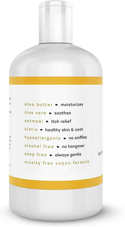 Calming Lavender Dog Shampoo for your Sensitive Canine - Skin-Friendly, Oatmeal Dog Shampoo and Conditioner for Dry and Sensitive Skin - Moisturizing Puppy Wash Shampoo, Calming Lavender Scent, 16Oz