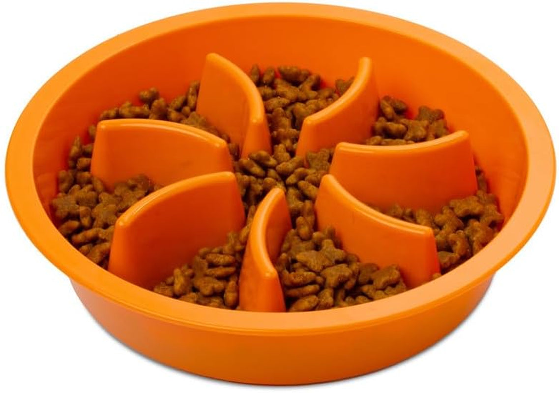 Leash Boss Puzzle Slow Feeder Dog Bowl, 2-Cup Maze, 7.5-8 Inch Opening for Large, Medium & Small Breeds - Puppy Feeder