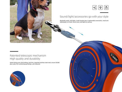 Dogness Retractable Dog Leash 5M Super-Strength Nylon 