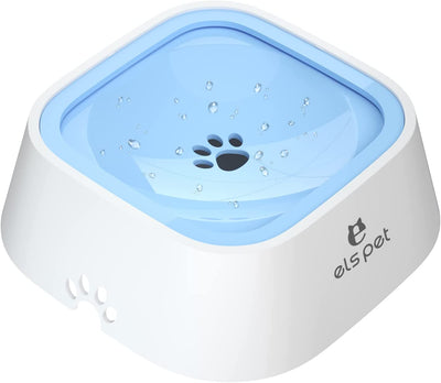 ELS PET No Spill Slow Water Feeder - Large Capacity 70Oz/2L (Grey)
