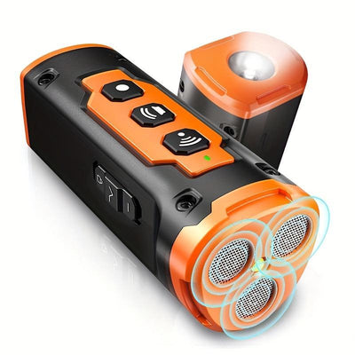 Rechargeable Dog Bark Control Tool, Handheld Dog Barking Deterrent with 3 Times Wave Transmitter & Range of 50 Feet, Professional Dog Training Solution, Pet Gear, Camping Gear
