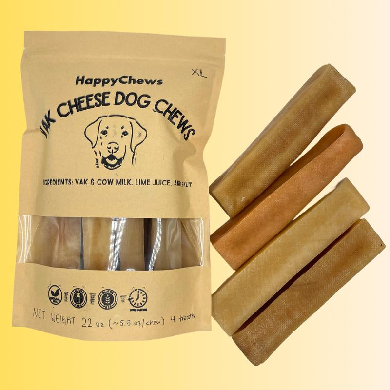 Happychews Extra Large Yak Cheese Dog Chews Dogs under 70Lbs